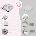 SANWICH Magic Cloth Makeup Bag Clear Hemp 2PCS Portable Cosmetic Organizer