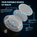 Hydrogen Water Bottle Generator Portable with Infuser 3 Min Electrolysis Black