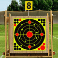 PTPHJEG Silhouette Splatter Targets 12x12 inch Fluorescent Yellow 10 Pack