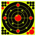 PTPHJEG Silhouette Splatter Targets 12x12 inch Fluorescent Yellow 10 Pack