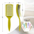 manrator Curl Defining Brush Vented Detangling Frizz Control Matcha Green
