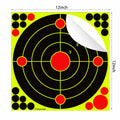 PTPHJEG Silhouette Splatter Targets 12x12 inch Fluorescent Yellow 10 Pack