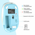 JOYACCESS Bluetooth 2.4G Wireless Mouse Dual Mode USB Blue