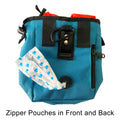 Jalousie Dog Training Pouch with Clicker & Water Bowl 5 Ways to Wear Grey