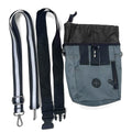 Jalousie Dog Training Pouch with Clicker & Water Bowl 5 Ways to Wear Grey