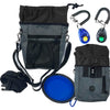 Jalousie Dog Training Pouch with Clicker & Water Bowl 5 Ways to Wear Grey