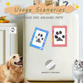 DBIGQ Dog Paw Print Kit Mess-Free Inkless Stamp Pad 2 Medium Black