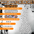 Suncalla 7108 Pcs Halloween Polymer Clay Beads Kit 6mm Orange Black 20 Strings