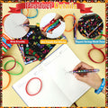 MUOUAKATE 90 Pcs Hispanic Month Party Favors Silicone Bracelets Pens