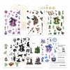 VISUMCIP Witch Stickers 10 Sheets Pre-Cut Journaling Washi Scrapbooking Magic