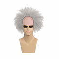 MUPUL Old Man Bald Grey Hair Wig Men Adults Cosplay Halloween Classic Style