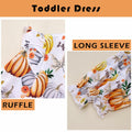 C&M WODRO Toddler Girl Thanksgiving Pumpkin Tulle Dress Pumpkin+Leaf 3-4T