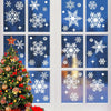 Uorybwanai 138Pcs Christmas Window Stickers Snowflakes Xmas Decals White