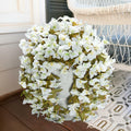 INSPRING Bougainvillea Artificial Flowers 2 pcs White UV Resistant Silk Vines