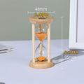 Mini Bamboo Sand Timer 3Min Orange 100% Bamboo Hourglass Sandglass Timer