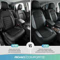 Road Comforts Breathable Leather Car Seat Covers Front Seats Airbag Safe Gray