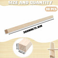240PCS Wood Square Dowel Rods 1/8"x1/8"x12" Balsa Wood Sticks for Crafts