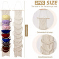 Hommtina Wall Mounted Hat Rack Organizer Brown 2 Pack Bohemian Style