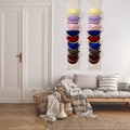 Hommtina Wall Mounted Hat Rack Organizer Brown 2 Pack Bohemian Style