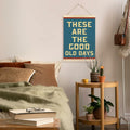 TAEDIN Inspirational Rustic Wall Art Poster Hanger Frame 12x16 Deep Blue