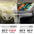 BAHELS Colorful Butterfly Car Windshield Sunshade UV Protector 55x30 Inch