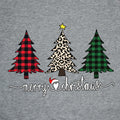 ADIAOA Women's Christmas Color-Block Botany Cartoon Shirt GreenTree Size M