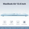 Macaset MacBook Air 13.6 inch Hard Shell Case Slim Armor Matte Turquoise