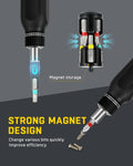 Banshu 12-in-1 Ratchet Screwdriver Set Magnetic Bits Case Colorful Alloy Steel