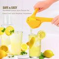 Iosjeude Lemon Squeezer Manual Citrus Juicer Foldable Yellow Plastic 1 Pc