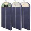 DYYHSDPU Garment Bags 3 Pack Suit Storage Hanging Clothes Black 50x24 Inch