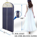 DYYHSDPU Garment Bags 3 Pack Suit Storage Hanging Clothes Black 50x24 Inch