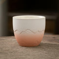 TEANAGOO Japanese Tea Cup 5.6oz Gradient Pink White 4 Pcs Box