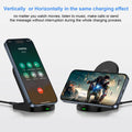 Sicodo Wireless Charger Stand 15W for Samsung S25 Ultra S24+ S23FE S22 S21 Black