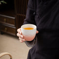 TEANAGOO Japanese Tea Cup 5.6oz Gradient Pink White 4 Pcs Box