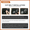 Jaruika 3211162 24G4022 Drive Belt Black Nylon for Polaris Ranger 500 RZR 800