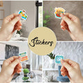 BIGZORO 50PCS Waterproof Swimming Stickers Decals Vinyl for Laptop Water Bottles