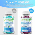 NutriVigor Glucosamine Chondroitin MSM Elderberry Gummies Blueberry 60ct