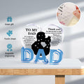 Fathers Day Gifts for Dad Plaque from Daughter - Ideal Birthday Christmas