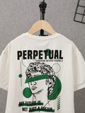 SOLY HUX Boys Graphic Tee Short Sleeve Letter Print White Size 10Y