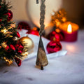 AYLIN OVERSEAS Wind Chime Christmas Bells 17in 4 Stainless Steel Rustic