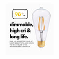 GoodBulb LED A19 5W 40W Replacement 2700K 500 Lumens High CRI 4 Pack