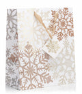 Fifth Ave Kraft Christmas Bags Large 12x10x5 Joy Pack of 12 Holiday Gift
