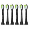 Oralica Whitening Replacement Toothbrush Heads Philips Sonicare 6 Pack Black