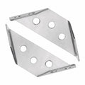 GWYAN 12 Pcs Stainless Steel Furniture Corner Connectors with Screws