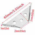 GWYAN 12 Pcs Stainless Steel Furniture Corner Connectors with Screws