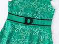 Akokvlar Girls Halloween Disgust Cartoon Dress Green Size 8-9 Years