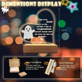 Werncy Cute Ghost Acrylic Desktop Sign Halloween Christmas Decor Transparent