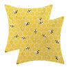 OFIRD Spring Easter Pillow Covers 18x18 Pack of 2 Pink Green Bunny Floral