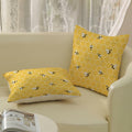 OFIRD Spring Easter Pillow Covers 18x18 Pack of 2 Pink Green Bunny Floral