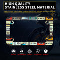 Motorcycle Cassette Tape License Plate Frame Stainless Steel 7x4 Inch